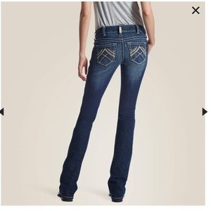 REAL ARIAT Low Rise Boot Rosy Whipstitch Jeans SIZE 27short